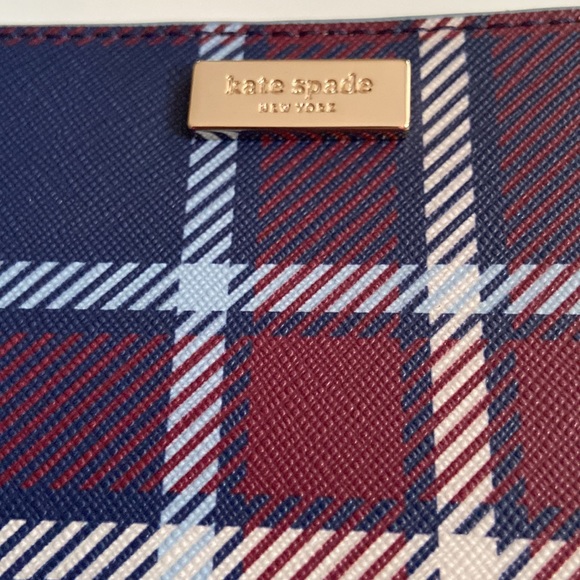 kate spade NY Laurel Travel Plaid Wallet - Picture 5 of 10